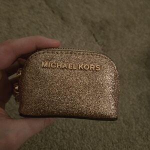 Michael Kors Gold Glitter Mini Bag